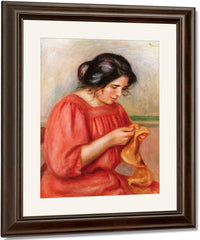 Gabrielle Darning By Pierre Auguste Renoir Fine Art Print