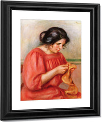 Gabrielle Darning By Pierre Auguste Renoir Fine Art Print