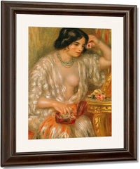 Gabrielle With Jewellery By Pierre Auguste Renoir Fine Art Print
