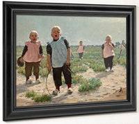 Gamins Hollandais By Walter Macewen Fine Art Print