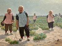 Gamins Hollandais By Walter Macewen Fine Art Print