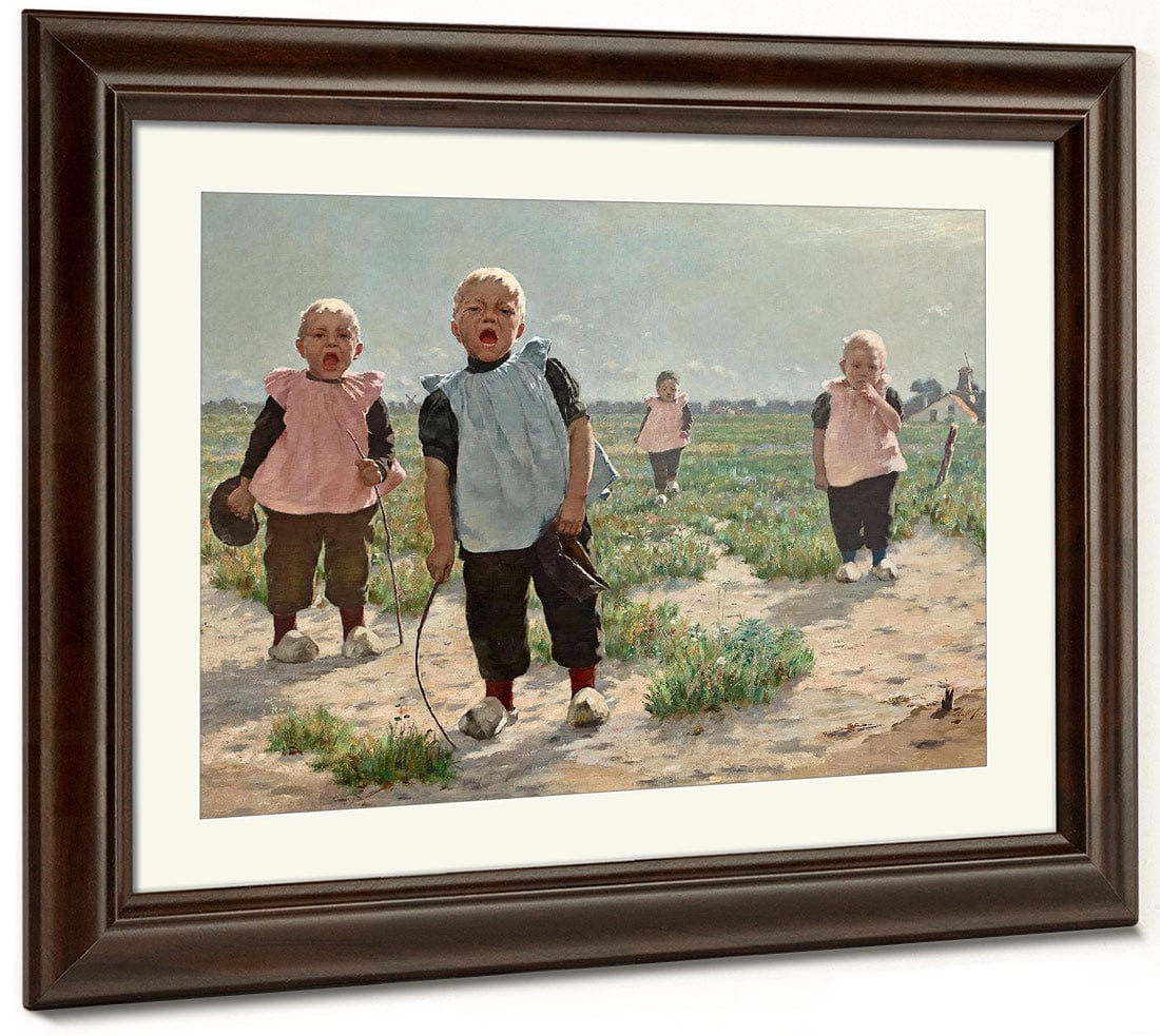 Gamins Hollandais By Walter Macewen Fine Art Print