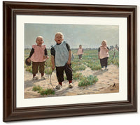 Gamins Hollandais By Walter Macewen Fine Art Print