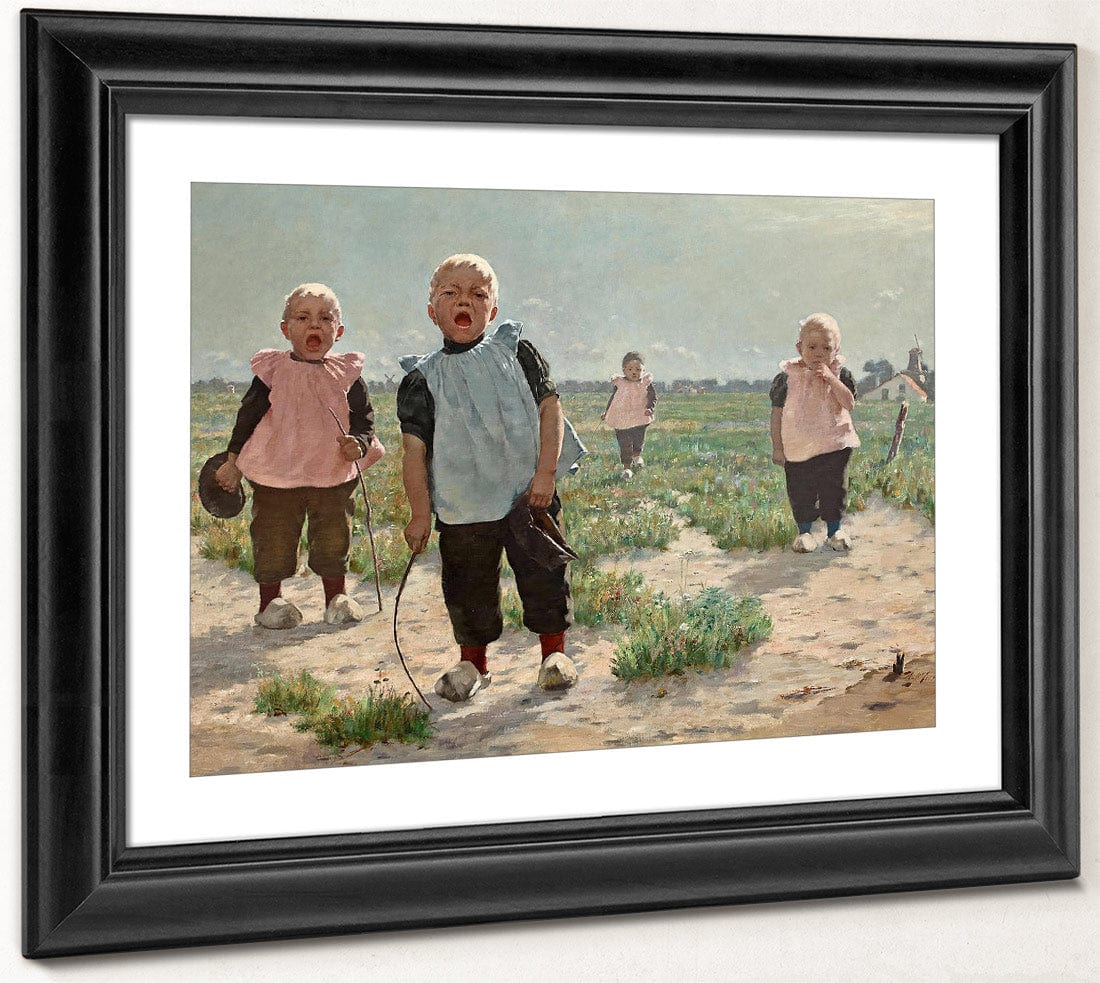 Gamins Hollandais By Walter Macewen Fine Art Print