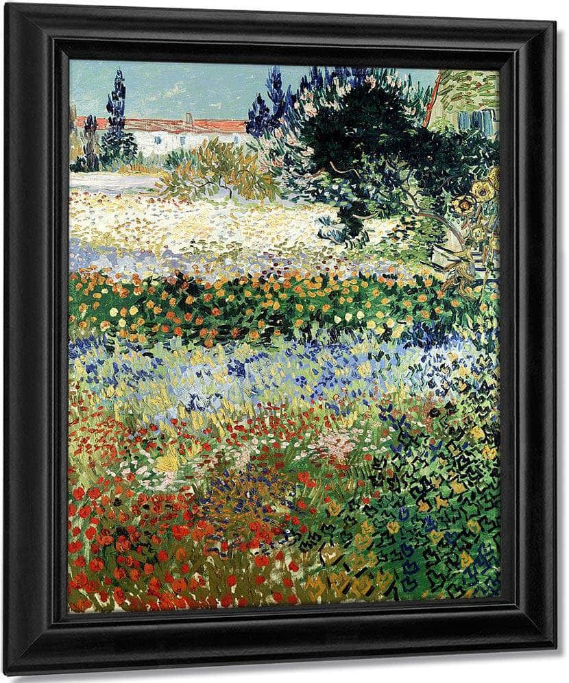 Garden In Bloom Arles By Vincent Van Gogh Fine Art Print