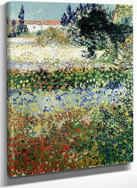Garden In Bloom Arles By Vincent Van Gogh Fine Art Print