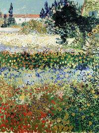 Garden In Bloom Arles By Vincent Van Gogh Fine Art Print
