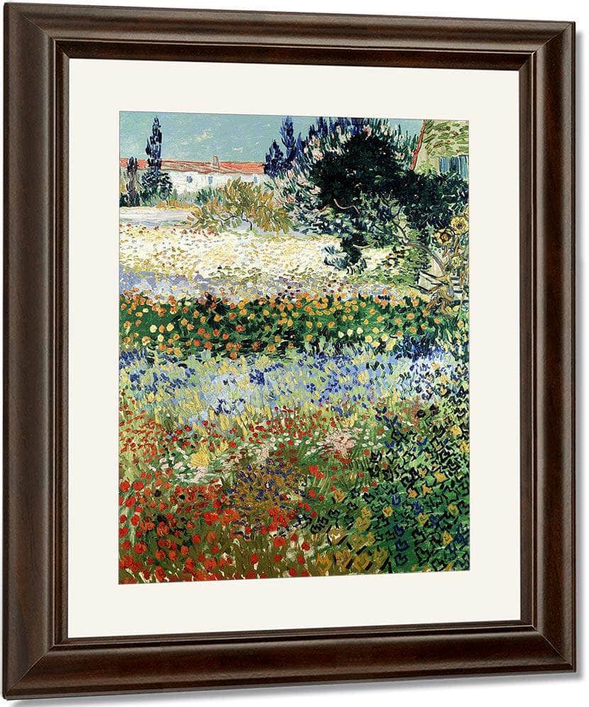 Garden In Bloom Arles By Vincent Van Gogh Fine Art Print