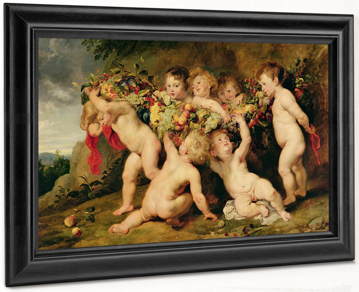 Garland Of Fruit By Peter Paul Rubens Fine Art Print