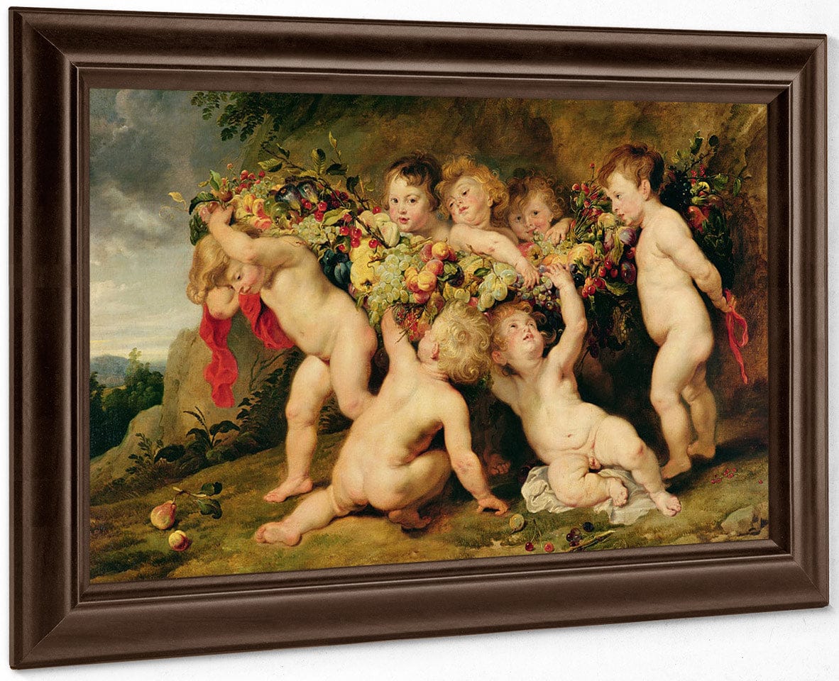Garland Of Fruit By Peter Paul Rubens Fine Art Print