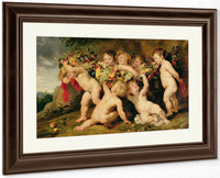 Garland Of Fruit By Peter Paul Rubens Fine Art Print