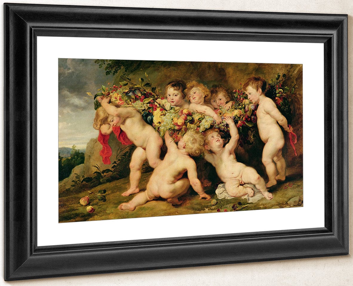 Garland Of Fruit By Peter Paul Rubens Fine Art Print
