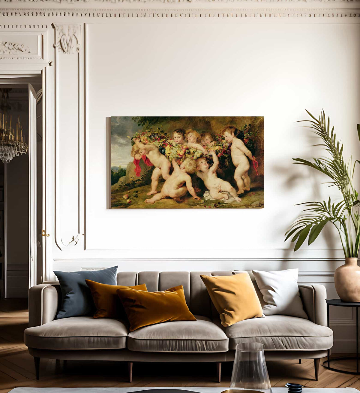 Garland Of Fruit By Peter Paul Rubens Fine Art Print