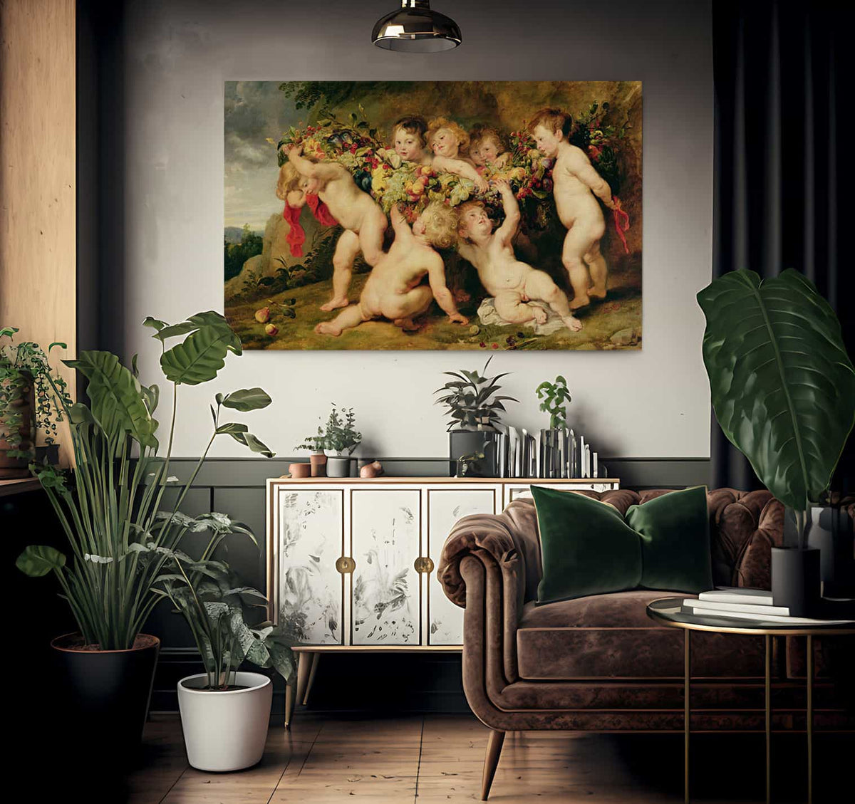 Garland Of Fruit By Peter Paul Rubens Fine Art Print
