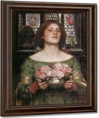 Gather Ye Rosebuds While Ye May By John Waterhouse Fine Art Print
