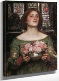 Gather Ye Rosebuds While Ye May By John Waterhouse Fine Art Print