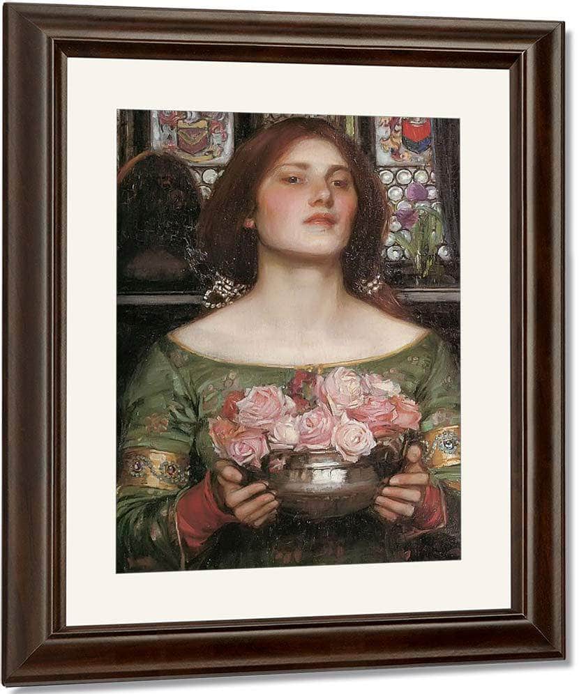 Gather Ye Rosebuds While Ye May By John Waterhouse Fine Art Print