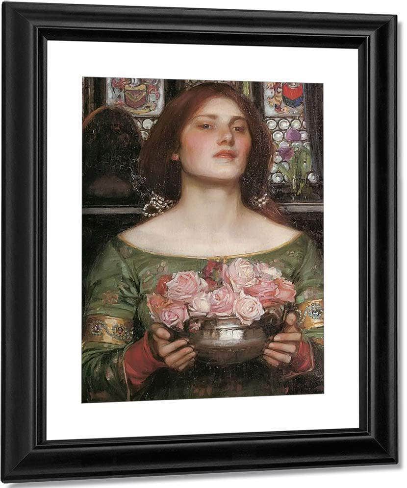 Gather Ye Rosebuds While Ye May By John Waterhouse Fine Art Print