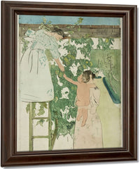 Gathering Fruit By Mary Cassatt Fine Art Print