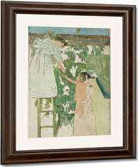 Gathering Fruit By Mary Cassatt Fine Art Print