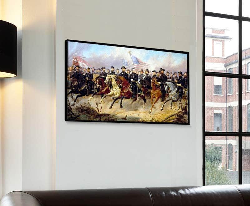 General Grant And His Generals Painting Ole Peter Hansen Balling Canvas Art Fine Art Print