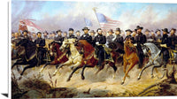 General Grant And His Generals Painting Ole Peter Hansen Balling Canvas Art Fine Art Print