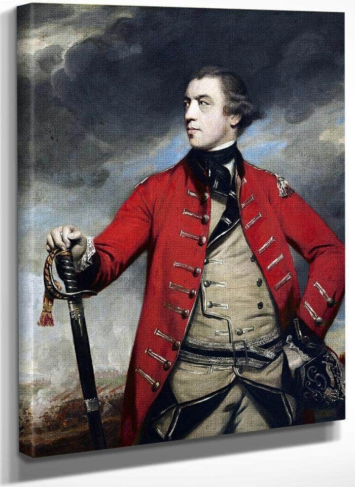 General John Burgoyne By Joshua Reynolds Fine Art Print