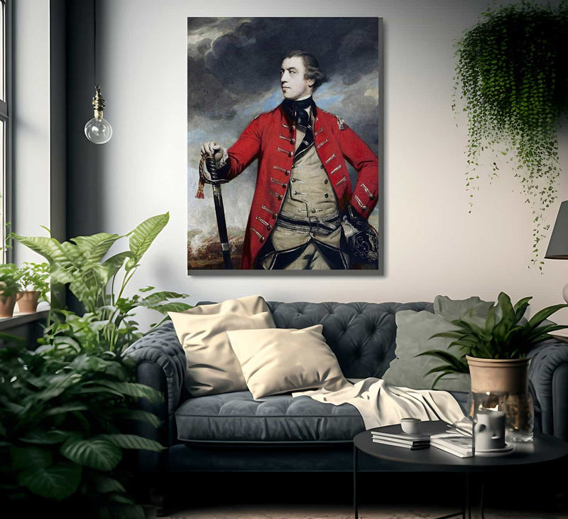 General John Burgoyne By Joshua Reynolds Fine Art Print