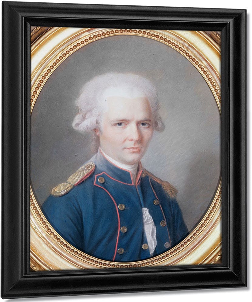 General Pierre Choderlos De Laclos (1741 1803) By Maurice Quentin De La Tour Fine Art Print