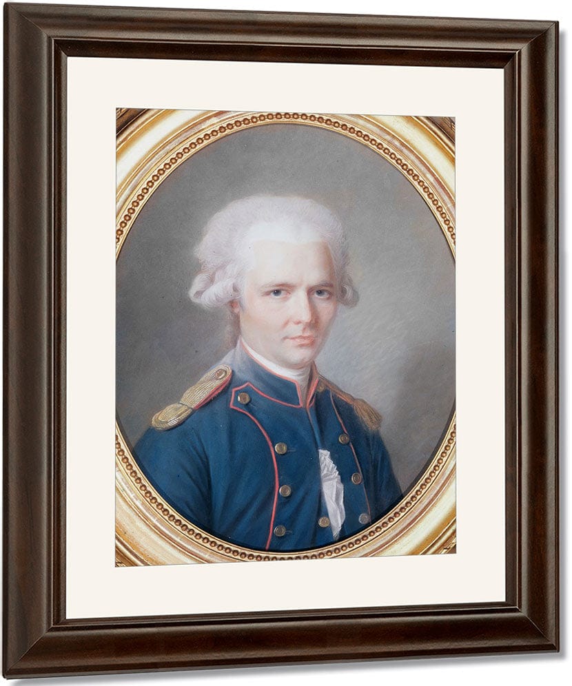 General Pierre Choderlos De Laclos (1741 1803) By Maurice Quentin De La Tour Fine Art Print