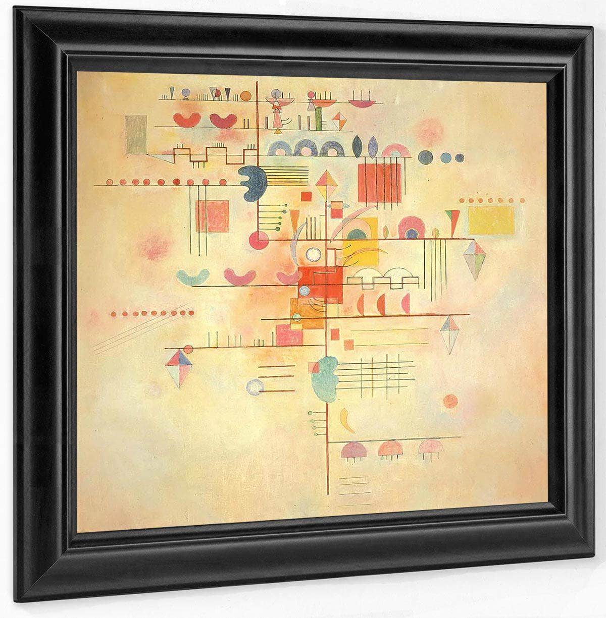 Gentle Ascent By Wassily Kandinsky Fine Art Print