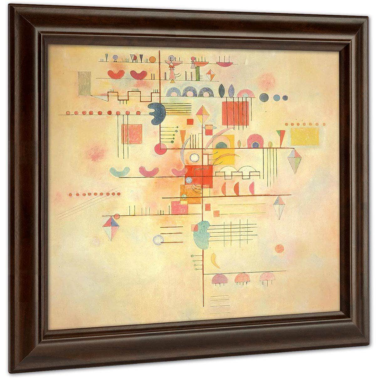 Gentle Ascent By Wassily Kandinsky Fine Art Print