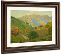Gentle Evening Bendeth By William Wendt Fine Art Print