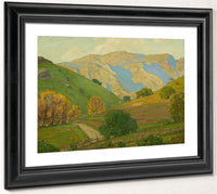 Gentle Evening Bendeth By William Wendt Fine Art Print