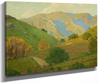 Gentle Evening Bendeth By William Wendt Fine Art Print