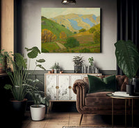 Gentle Evening Bendeth By William Wendt Fine Art Print