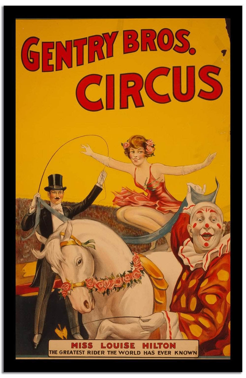 Gentry Bros Circus  Vintage Poster Fine Art Print