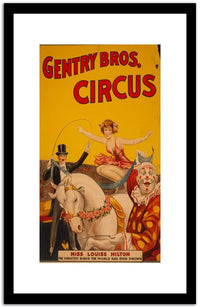 Gentry Bros Circus  Vintage Poster Fine Art Print