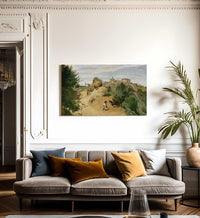 Genzano By Jean Baptiste Camille Corot Fine Art Print