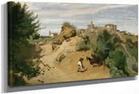 Genzano By Jean Baptiste Camille Corot Fine Art Print