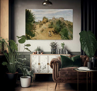 Genzano By Jean Baptiste Camille Corot Fine Art Print