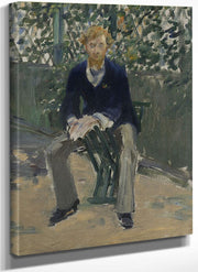 George Moore In The Artist's Garden By Edouard Manet Fine Art Print