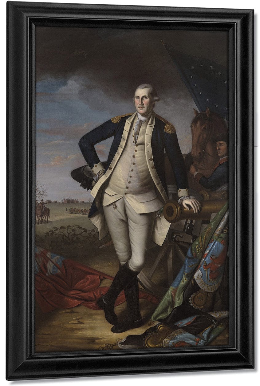 George Washington At The Battle Of Princeton 1 By Charles Willson Peale Fine Art Print