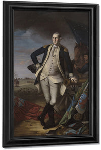 George Washington At The Battle Of Princeton 1 By Charles Willson Peale Fine Art Print