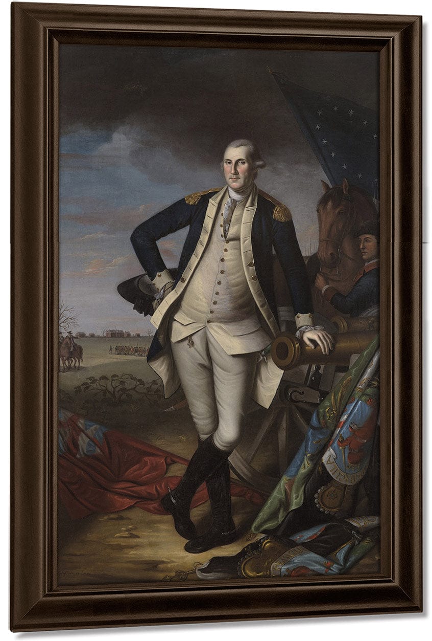 George Washington At The Battle Of Princeton 1 By Charles Willson Peale Fine Art Print