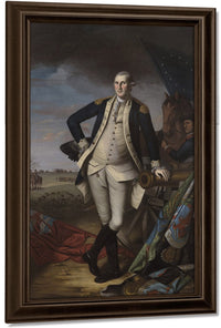 George Washington At The Battle Of Princeton 1 By Charles Willson Peale Fine Art Print