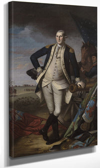 George Washington At The Battle Of Princeton 1 By Charles Willson Peale Fine Art Print