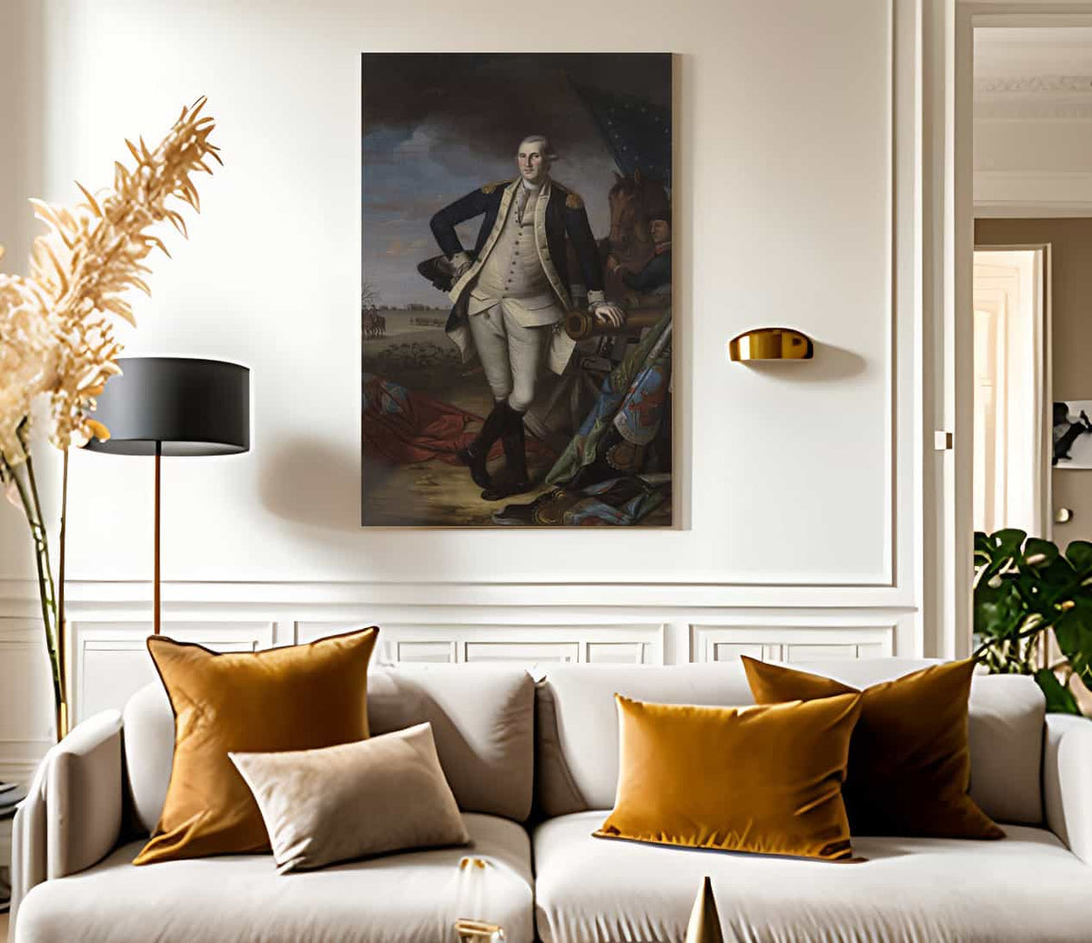 George Washington At The Battle Of Princeton 1 By Charles Willson Peale Fine Art Print