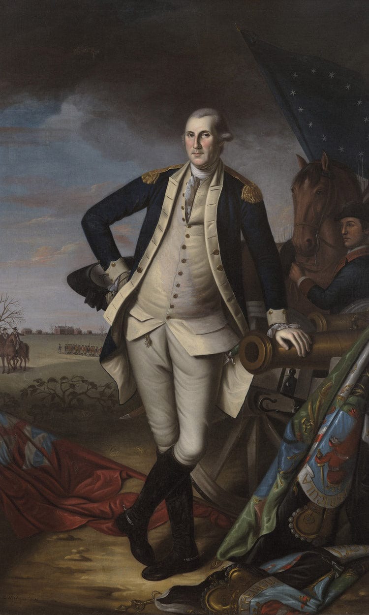 George Washington At The Battle Of Princeton 1 By Charles Willson Peale Fine Art Print