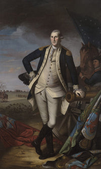 George Washington At The Battle Of Princeton 1 By Charles Willson Peale Fine Art Print
